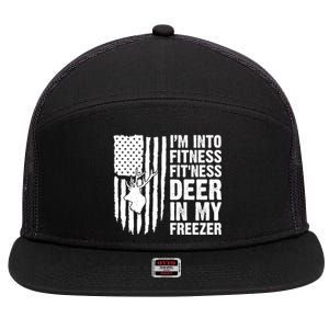 IM Into Fitness FitNess Deer In My Freezer Deer 7 Panel Mesh Trucker Snapback Hat