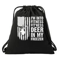 IM Into Fitness FitNess Deer In My Freezer Deer Drawstring Bag