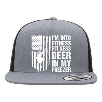 IM Into Fitness FitNess Deer In My Freezer Deer Flat Bill Trucker Hat