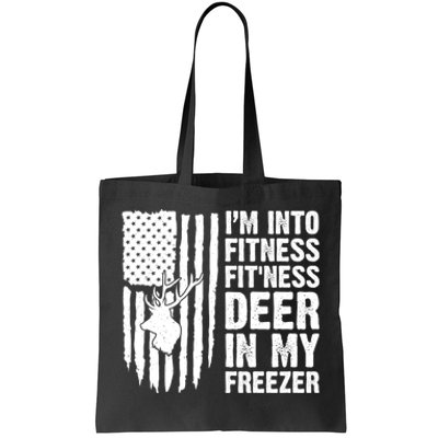 IM Into Fitness FitNess Deer In My Freezer Deer Tote Bag