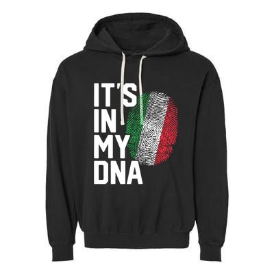 Italy Italian Flag Heritage Garment-Dyed Fleece Hoodie