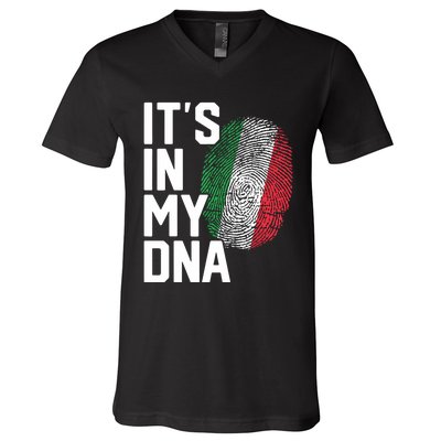 Italy Italian Flag Heritage V-Neck T-Shirt