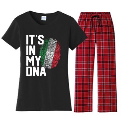 Italy Italian Flag Heritage Women's Flannel Pajama Set