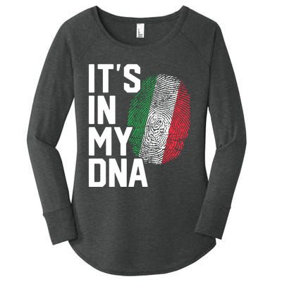 Italy Italian Flag Heritage Women's Perfect Tri Tunic Long Sleeve Shirt