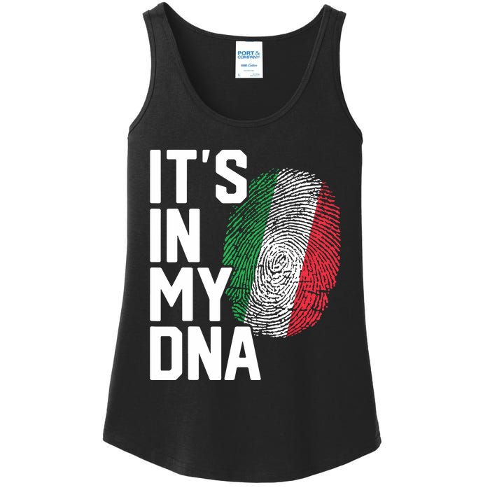 Italy Italian Flag Heritage Ladies Essential Tank