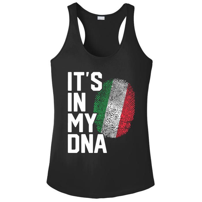 Italy Italian Flag Heritage Ladies PosiCharge Competitor Racerback Tank