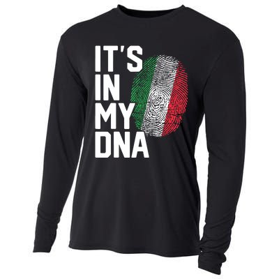 Italy Italian Flag Heritage Cooling Performance Long Sleeve Crew