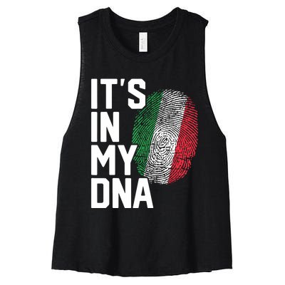 Italy Italian Flag Heritage Women's Racerback Cropped Tank