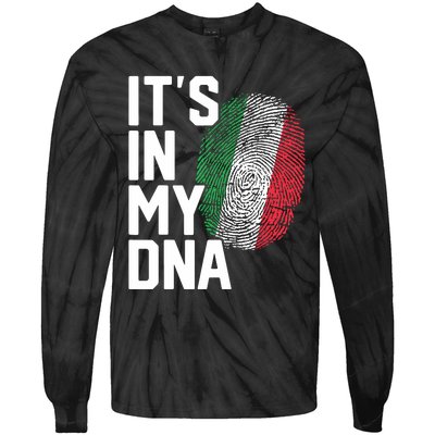 Italy Italian Flag Heritage Tie-Dye Long Sleeve Shirt