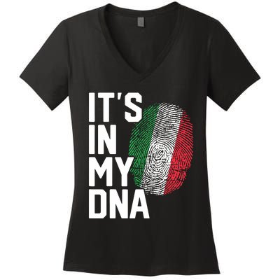 Italy Italian Flag Heritage Women's V-Neck T-Shirt