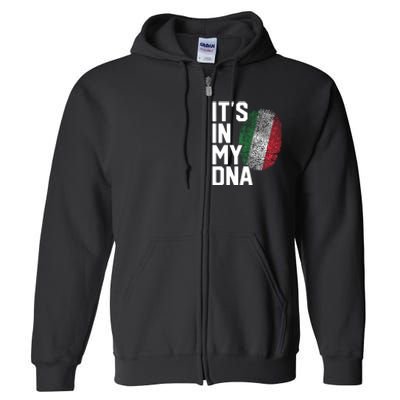 Italy Italian Flag Heritage Full Zip Hoodie