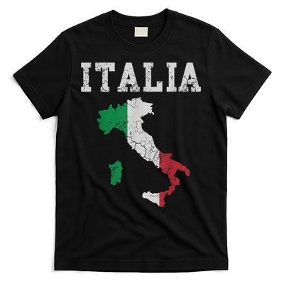 Italia Italy Flag Map Italian Italiano Family TShirt T-Shirt