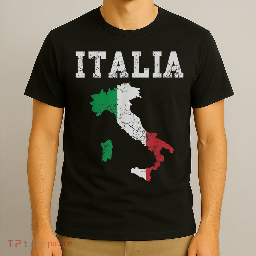 Italia Italy Flag Map Italian Italiano Family TShirt T-Shirt