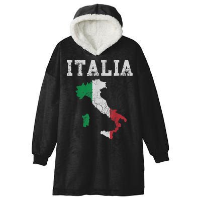 Italia Italy Flag Map Italian Italiano Family TShirt Hooded Wearable Blanket