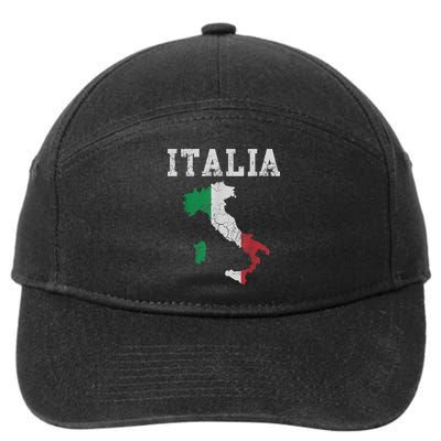 Italia Italy Flag Map Italian Italiano Family TShirt 7-Panel Snapback Hat