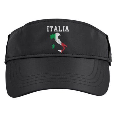 Italia Italy Flag Map Italian Italiano Family TShirt Adult Drive Performance Visor