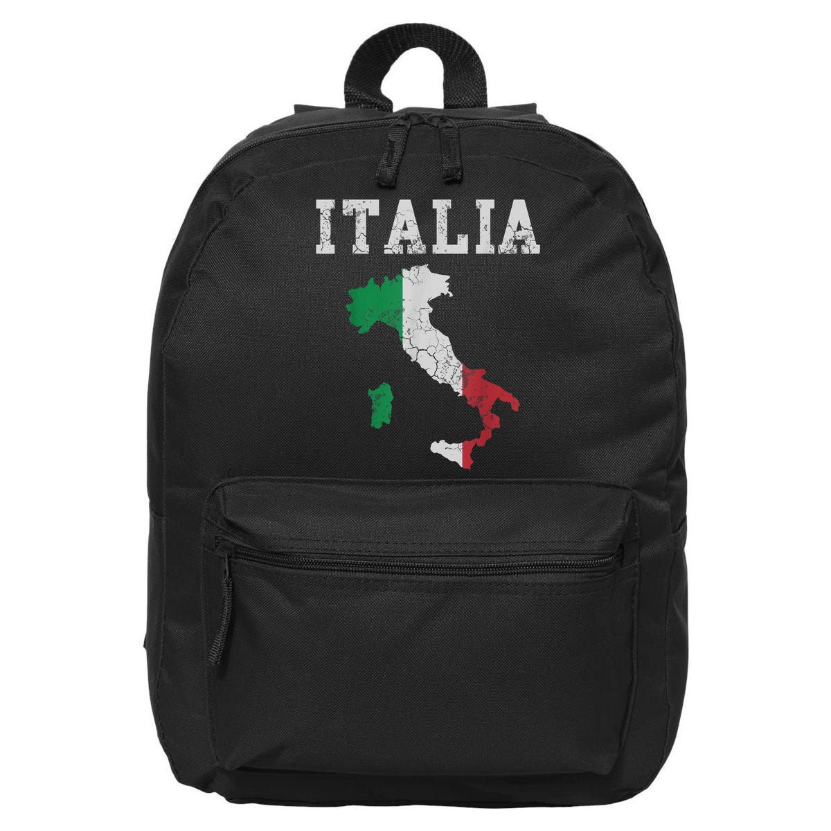 Italia Italy Flag Map Italian Italiano Family TShirt 16 in Basic Backpack