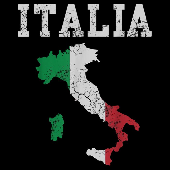 Italia Italy Flag Map Italian Italiano Family TShirt 16 in Basic Backpack