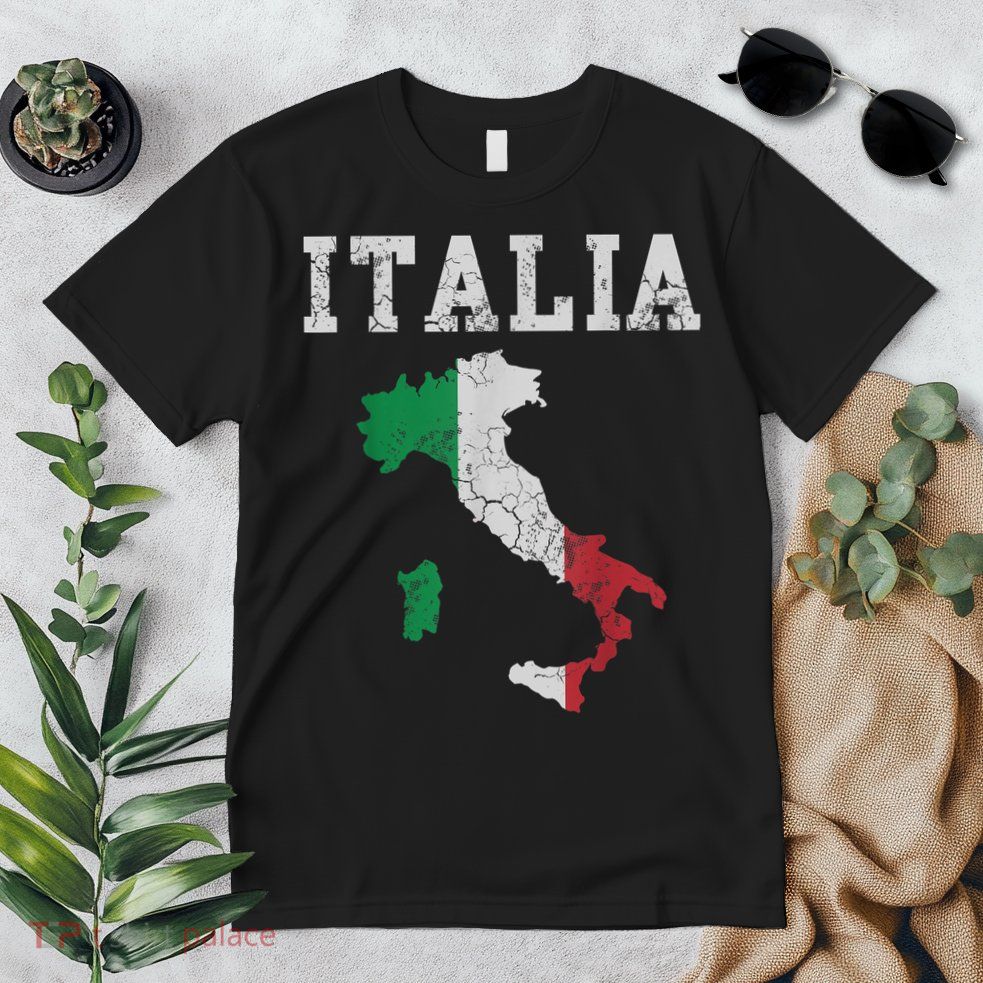 Italia Italy Flag Map Italian Italiano Family TShirt Premium T-Shirt