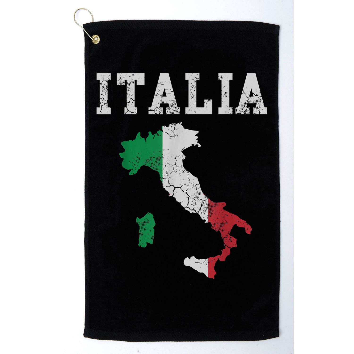 Italia Italy Flag Map Italian Italiano Family TShirt Golf Towel