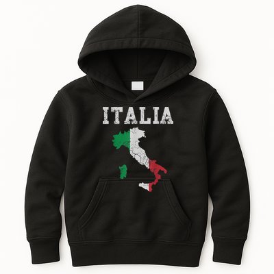 Italia Italy Flag Map Italian Italiano Family TShirt Kids Hoodie