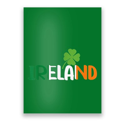 Ireland Irish Flag St Patrick's Day Travel Vacation Europe Poster