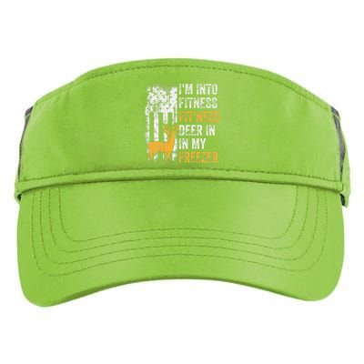 I'm Into Fitness Deer Freezer Funny Hunting Deer Hunter Adult Drive Performance Visor