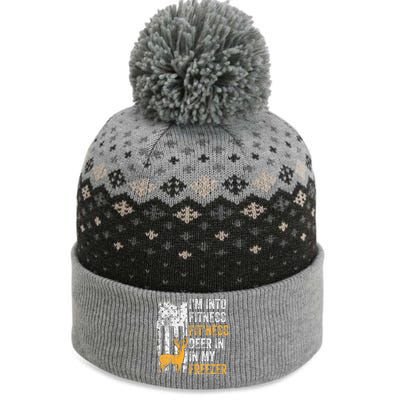 I'm Into Fitness Deer Freezer Funny Hunting Deer Hunter The Baniff Cuffed Pom Beanie