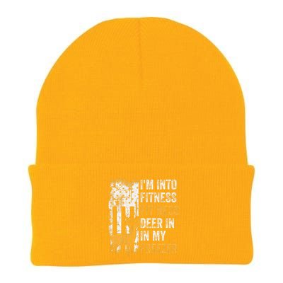 I'm Into Fitness Deer Freezer Funny Hunting Deer Hunter Knit Cap Winter Beanie