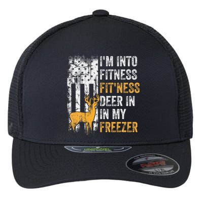 I'm Into Fitness Deer Freezer Funny Hunting Deer Hunter Flexfit Unipanel Trucker Cap