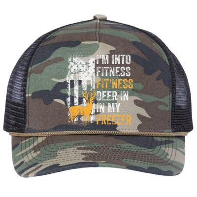 I'm Into Fitness Deer Freezer Funny Hunting Deer Hunter Retro Rope Trucker Hat Cap