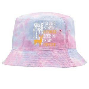 I'm Into Fitness Deer Freezer Funny Hunting Deer Hunter Tie-Dyed Bucket Hat