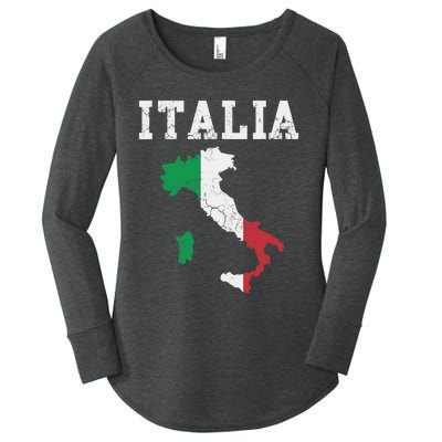 Italia Italy Flag Map Italian Italiano Family Women's Perfect Tri Tunic Long Sleeve Shirt