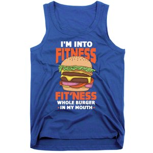 I'm Into Fitness Burger Hamburger Fast Food Foodie Gift Tank Top