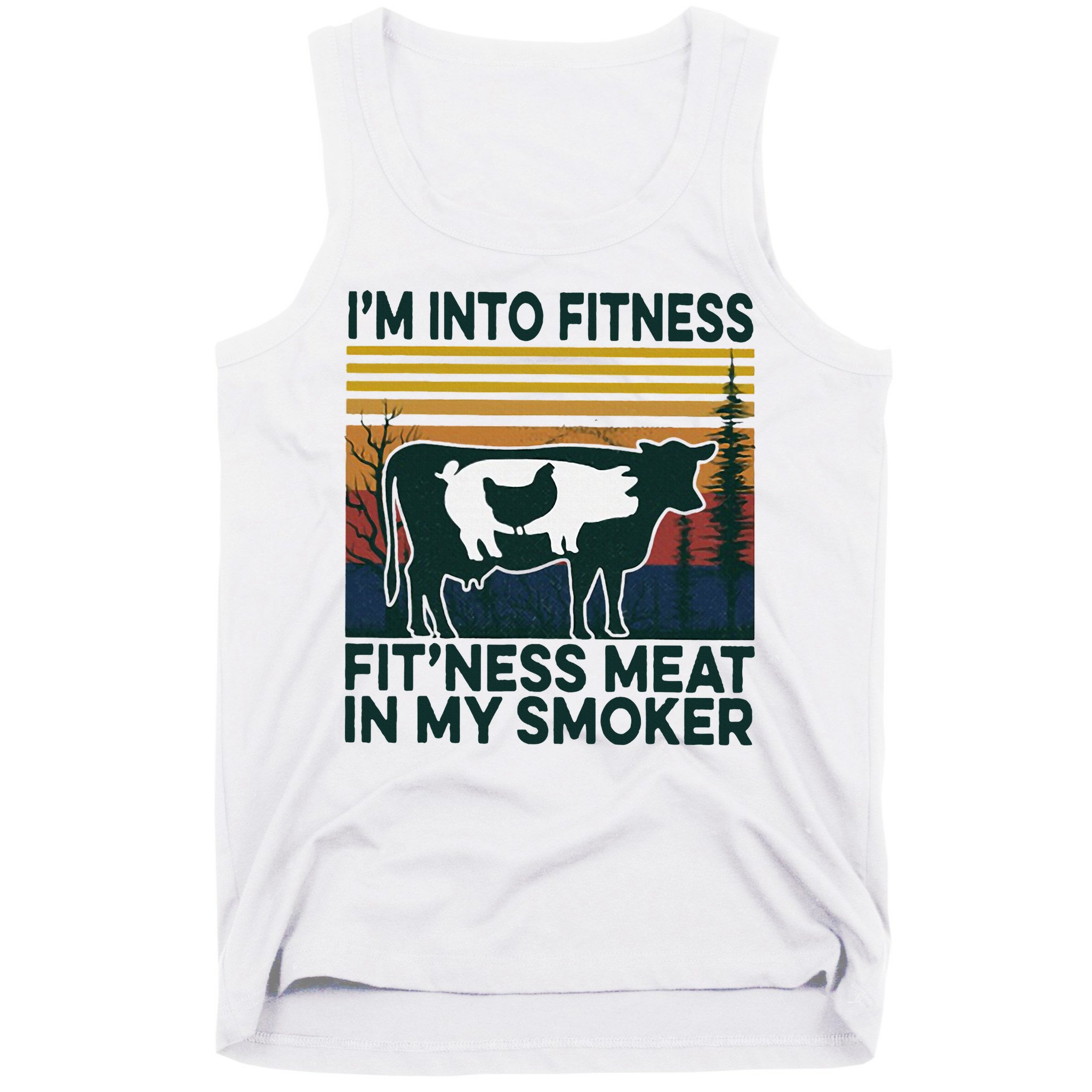 IM Into Fitness FitNess Meat In My Smoker Tank Top