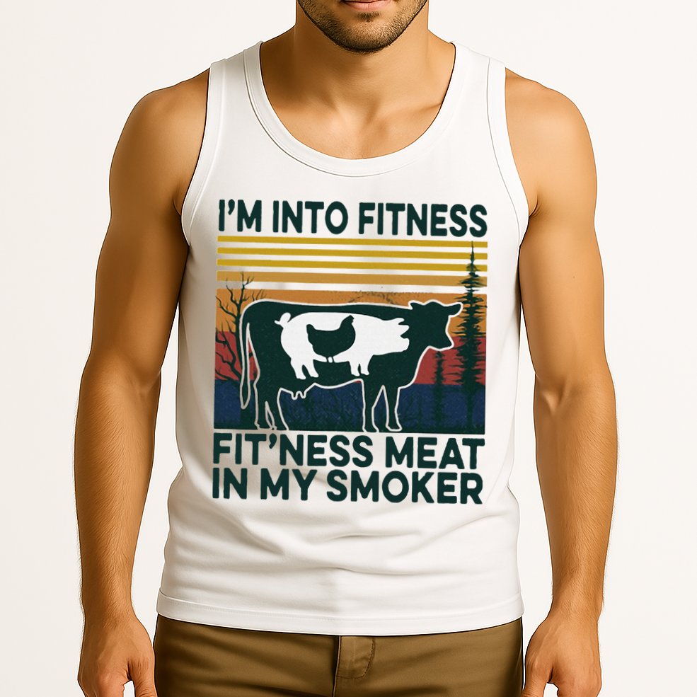 IM Into Fitness FitNess Meat In My Smoker Tank Top