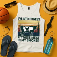 IM Into Fitness FitNess Meat In My Smoker Tank Top