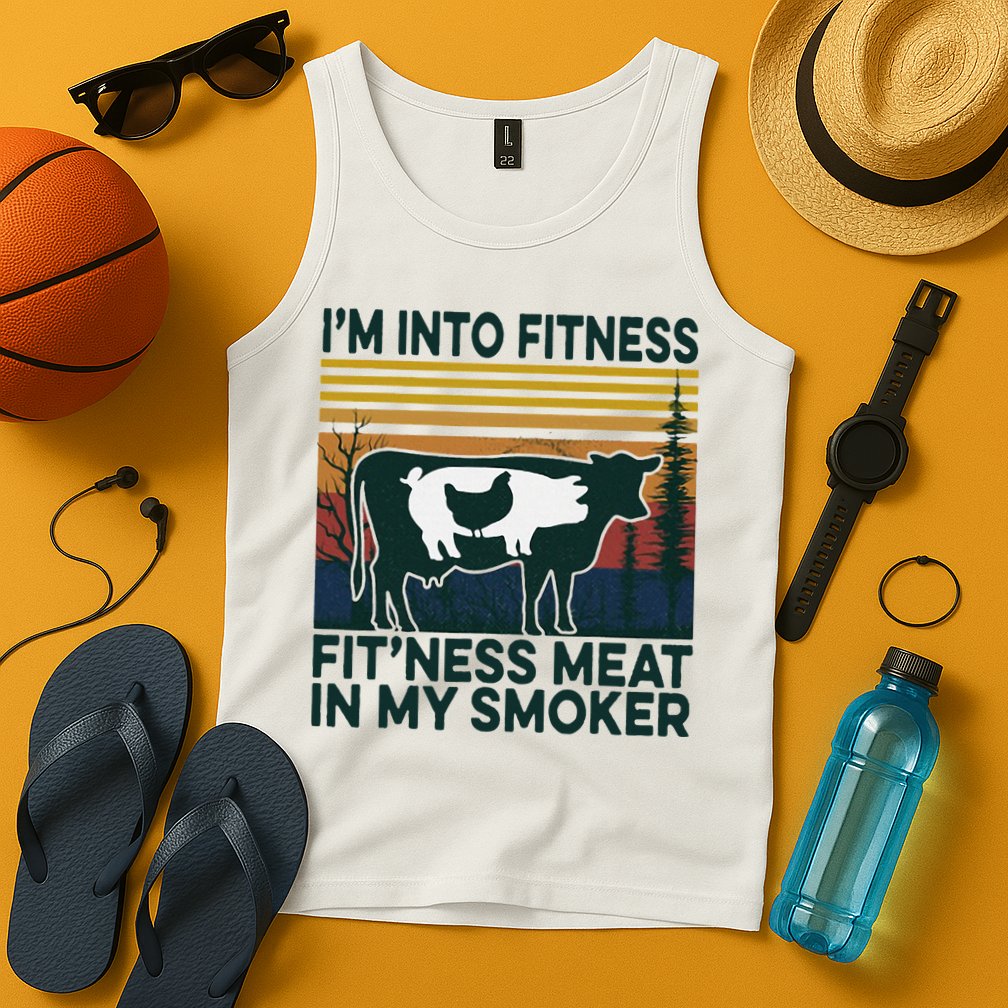 IM Into Fitness FitNess Meat In My Smoker Tank Top