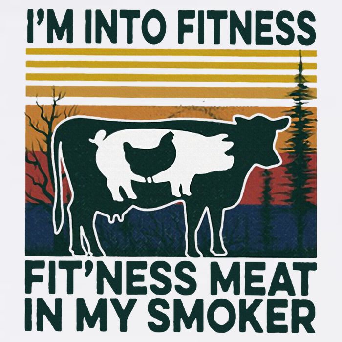 IM Into Fitness FitNess Meat In My Smoker Women's V-Neck T-Shirt