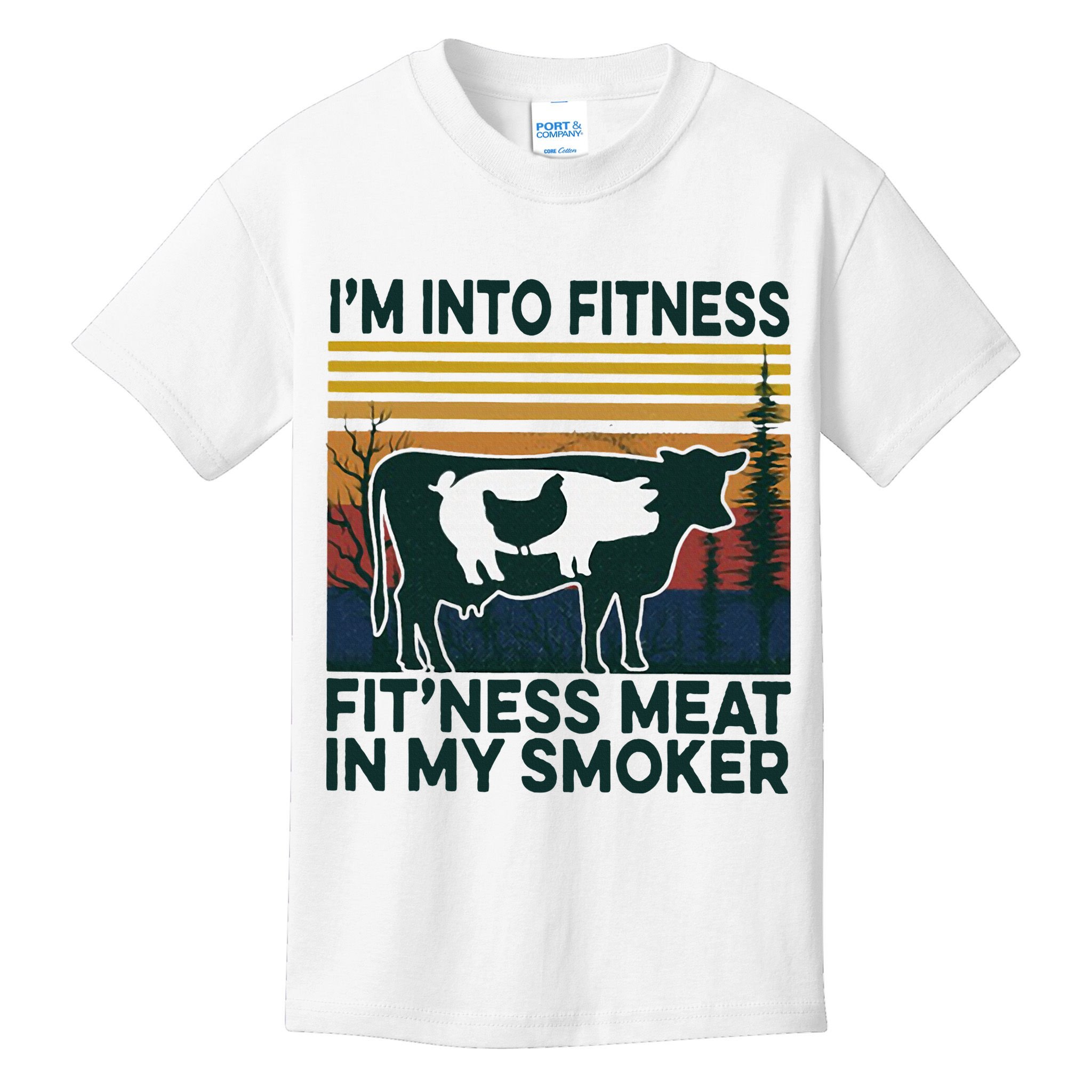 IM Into Fitness FitNess Meat In My Smoker Kids T-Shirt