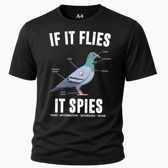 If It Flies It Spies Bionic Information Recording Drone Performance Shirt