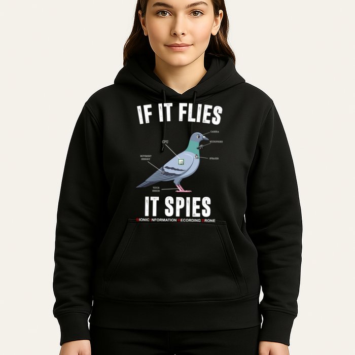 If It Flies It Spies Bionic Information Recording Drone Hoodie