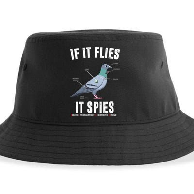 If It Flies It Spies Bionic Information Recording Drone Sustainable Bucket Hat