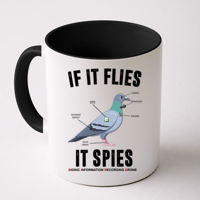 If It Flies It Spies Bionic Information Recording Drone Mug