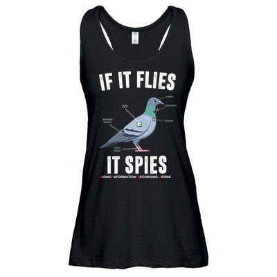If It Flies It Spies Bionic Information Recording Drone Ladies Essential Flowy Tank