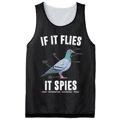 If It Flies It Spies Bionic Information Recording Drone Mesh Reversible Basketball Jersey Tank
