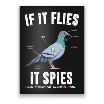 If It Flies It Spies Bionic Information Recording Drone Poster