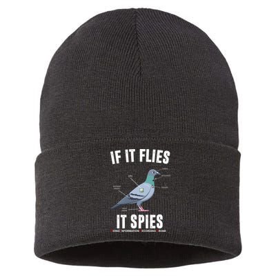 If It Flies It Spies Bionic Information Recording Drone Sustainable Knit Beanie