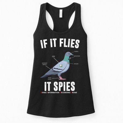 If It Flies It Spies Bionic Information Recording Drone Womens Tank Top