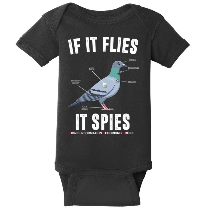 If It Flies It Spies Bionic Information Recording Drone Baby Bodysuit